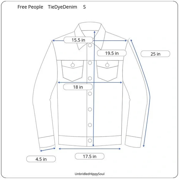 Free People White and Blue Tones Tie Dye Denim Jacket Size Small - Picture 16 of 16